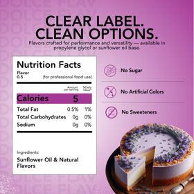 Dolce Flav lavender cakes and cookies finished with aroma.