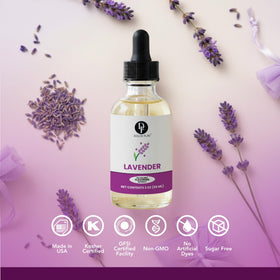 Dolce Flav lavender flavoring adds delicate floral notes to pastries.