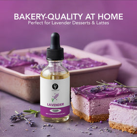 Dolce Flav lavender ice cream blends smoothly for desserts.
