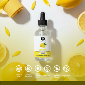 Dolce Flav lemon extract in lemonade or cocktails for crisp citrus notes.