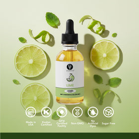 Dolce Flav lime extract pour captures vivid zest for cocktails and desserts.