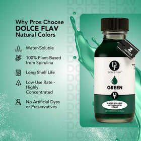 Dolce Flav liquid color blends evenly into batters.