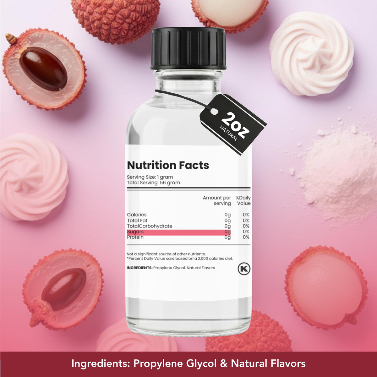 Ice cream creation with Dolce Flav Lychee Extract for tropical notes