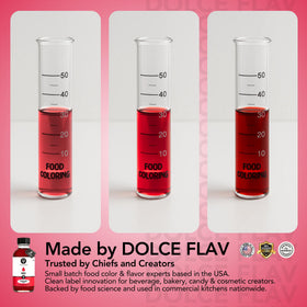 Dolce Flav made-in-USA California facility shot signaling quality.