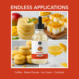 Dolce Flav Mango Extract in beverages provides a sugar-free mango twist.