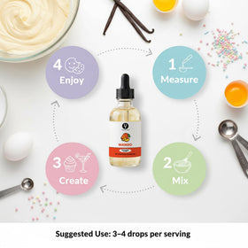 Dolce Flav Mango Extract packaging highlights quality and USA-made production.