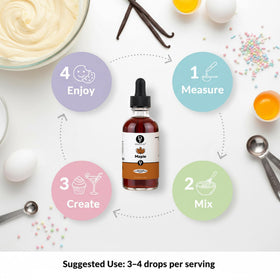 Dolce Flav Maple Extract enables easy, controlled flavor use with a dropper.