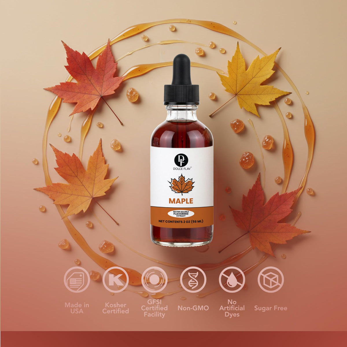 Dolce Flav Maple Extract blended into coffee for a warm maple note.
