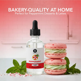 Measured dropper helps control peppermint intensity