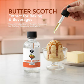 Dolce Flav Butterscotch Extract dropper measures precise flavoring