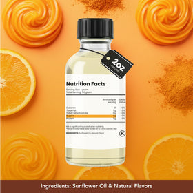 Dolce Flav orange extract enhances cakes and frostings with bold citrus