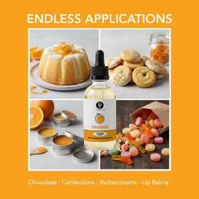 Dolce Flav orange extract label on jar communicates quality and ingredients