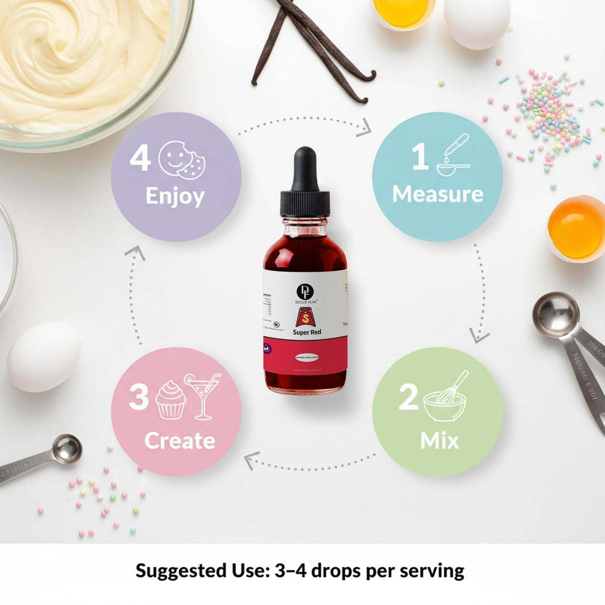 Professional kitchens trust Dolce Flav red for product consistency.