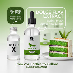 Dolce Flav Pandan Extract enhances syrups and cocktails.