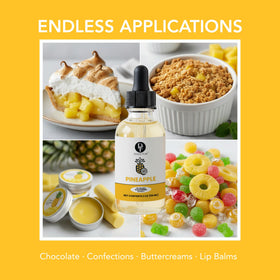 Dolce Flav Pineapple Extract in a baking setup for desserts