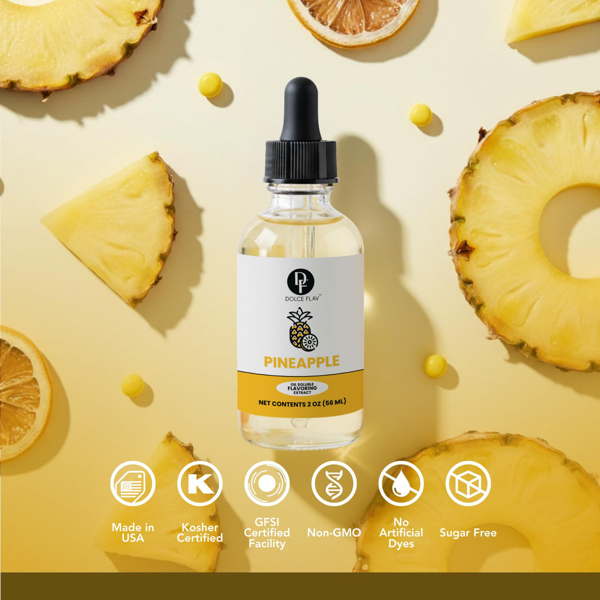 Dolce Flav Pineapple Extract used in candy creation