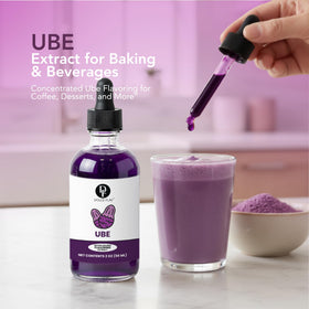 Dolce Flav Purple Ube Extract color-rich drops ideal for vibrant beverages.