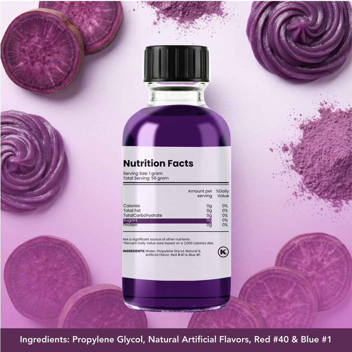 Dolce Flav Purple Ube Extract great for cookies and pastries with real flavor.