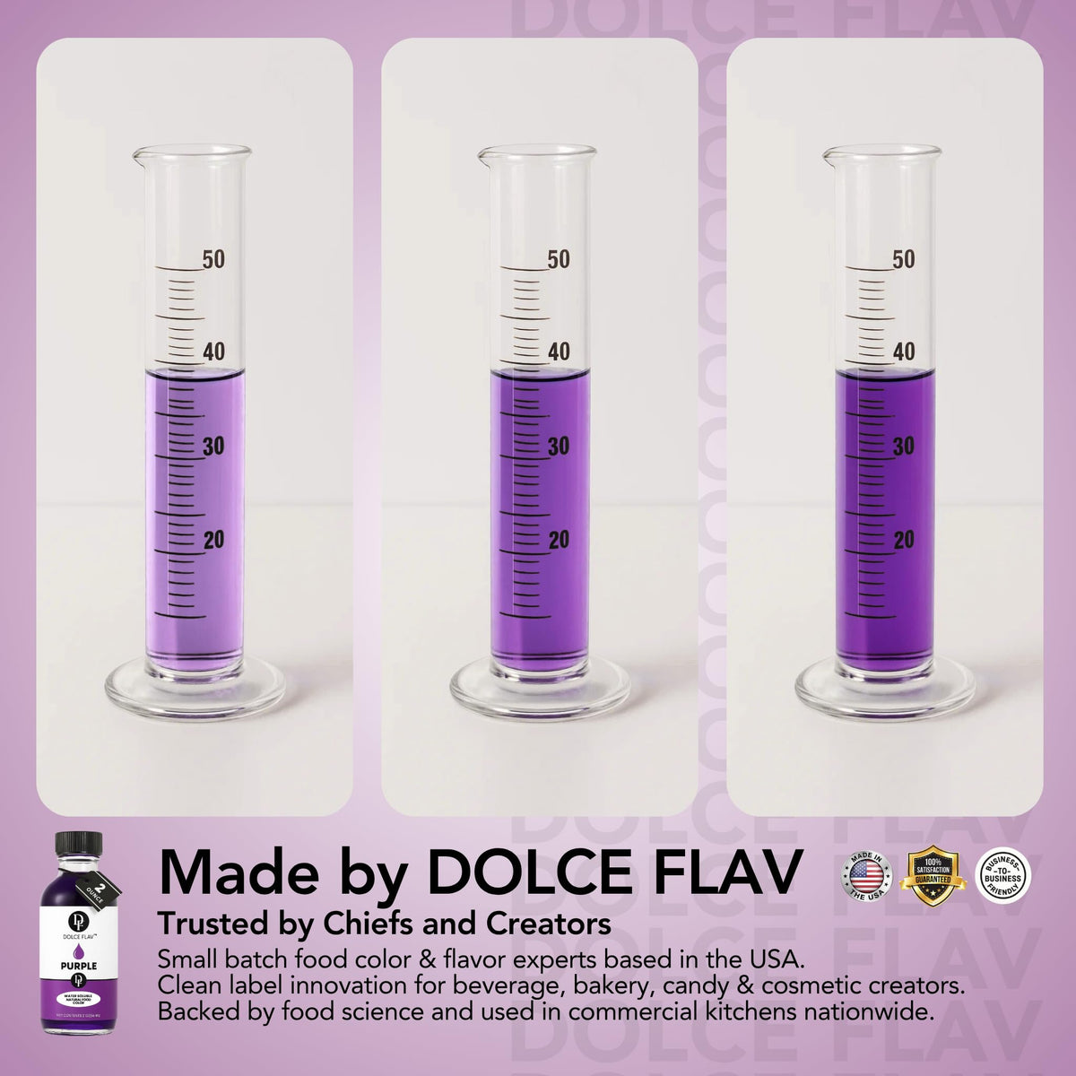 Dolce Flav red radish and huito ingredients highlighted