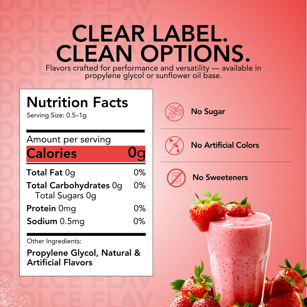 Pouring Dolce Flav strawberry extract into batter for enhanced flavor