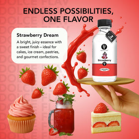 Dolce Flav strawberry extract enhances jam or glaze ingredients