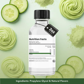Tea or smoothie infused with Dolce Flav cucumber flavor.