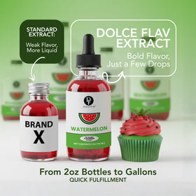 Dolce Flav Watermelon extract in frosting delivers a juicy edible twist
