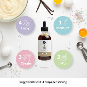 Dolce Flav vanilla flavor in sauces for versatile toppings.