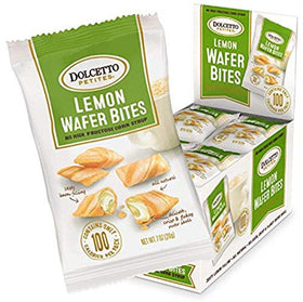 Dolcetto Lemon Wafer Bites pack shot for on-the-go snacking