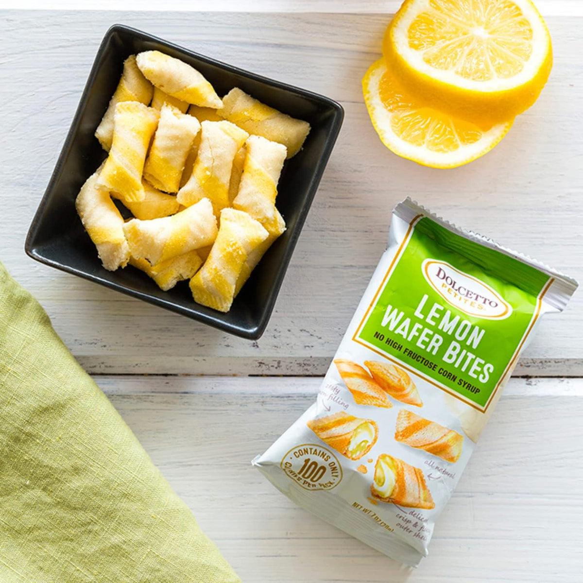 Dolcetto wafer bites with coffee or tea, versatile snack