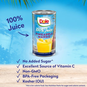 Dole 6-pack cans provide a convenient ready-to-drink option