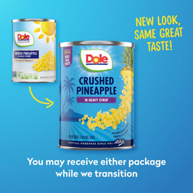 Dole crushed pineapple ideal for smoothies and bowls