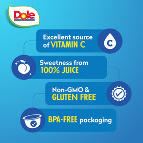 Dole fruit bowls packaging for easy pantry storage