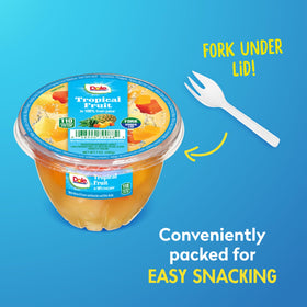 Dole Fruit Bowls gluten-free natural fruit, ideal for salads and snacks.