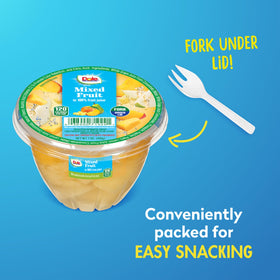 Dole Fruit Bowls Gluten Free Snack Cups offer naturally gluten free satisfaction.