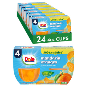 Dole Fruit Bowls mandarin oranges in 100% juice, ready-to-eat snack.