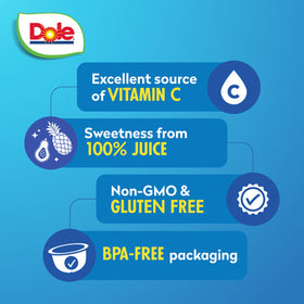 Dole Fruit Bowls on-the-go snack for busy offices and travel.