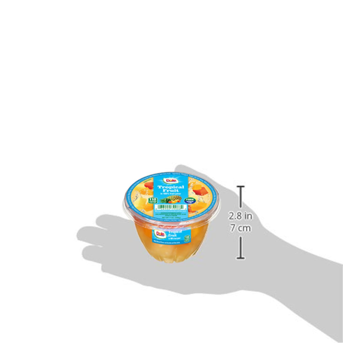 Refreshing tropical flavor in convenient Dole cups for quick snacking.