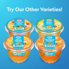 Shelf-stable Dole cups offer convenient lunches and pantry snacking.