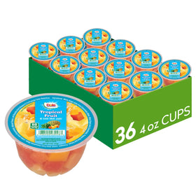 Dole Fruit Bowls tropical fruit in juice cup for a ready gluten-free snack