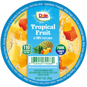 Vitamin C rich Dole fruit cup, a smart snack option for kids and adults.