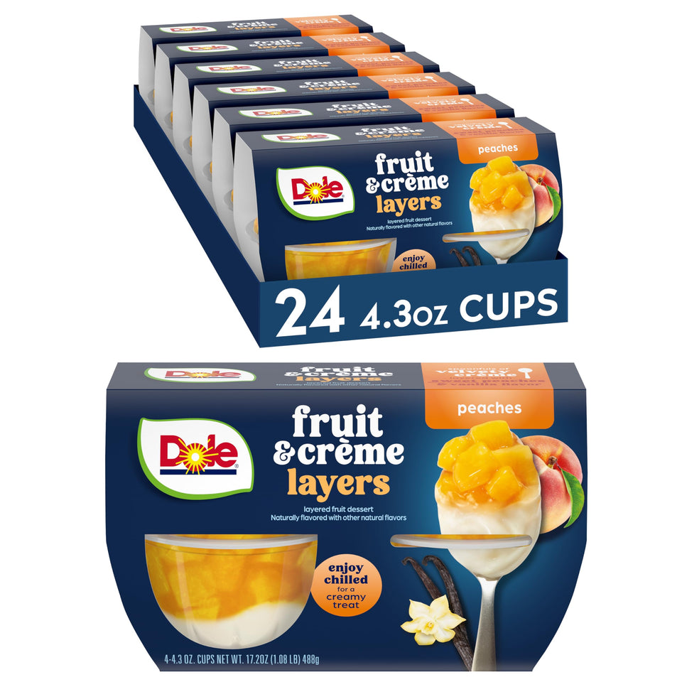 Dole mandarin oranges in 100% juice in a bowl, convenient healthy snack.