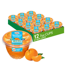 Dole Mandarin Oranges 7oz cup, convenient grab-and-go snack.