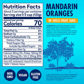 Dole mandarin oranges jar with resealable lid preserves freshness for easy snacking.