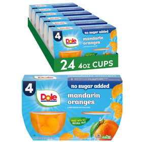 Dole mandarin oranges no sugar added fruit bowl—pre-cut convenience for quick snacking.