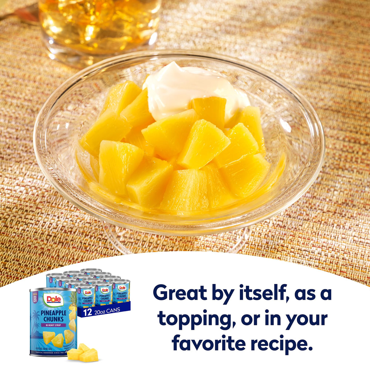 Dole pineapple chunks on skewers for savory-sweet grilling ideas.