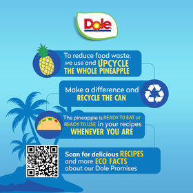 Dole Pineapple Chunks smoothie-ingredient ready to blend with Vitamin C.