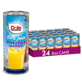 Dole pineapple mango juice bottle, 100% juice with no added sugar.