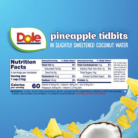 Dole pre-cut fruit bowls with coconut water ideal for busy days