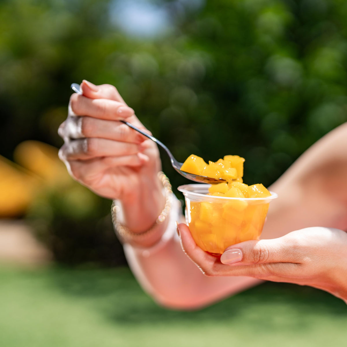 Dole Pineapple Tidbits with tropical flavor in coconut water base